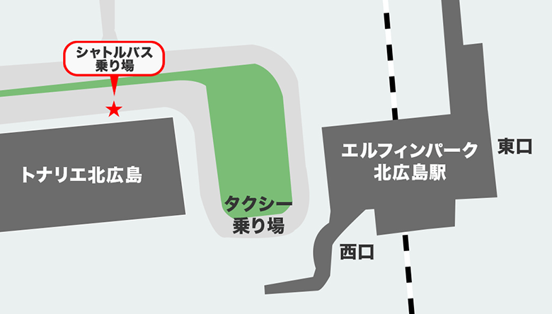 シャトルバス乗り場